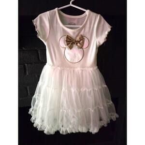 Minnie Mouse Girls' Bow Tiered Tulle Tutu Twirl Dress size 5t